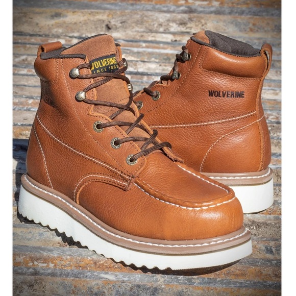 Wolverine Men’s 6” Steel Toe Work Boots - Picture 4 of 14